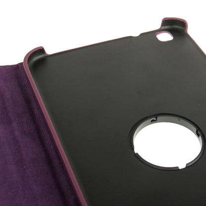 360 Degree Rotation Litchi Texture Leather Case with Holder for Galaxy Tab 3 (8.0) / T3110 / T3100 / T315(Purple) by buy2fix