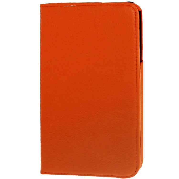360 Degree Rotation Litchi Texture Leather Case with Holder for Galaxy Tab 3 (8.0) / T3110 / T3100 / T315(Orange) by buy2fix