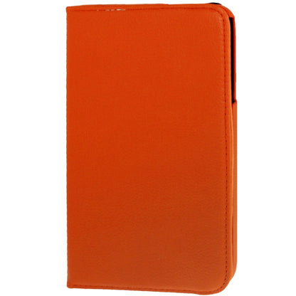 360 Degree Rotation Litchi Texture Leather Case with Holder for Galaxy Tab 3 (8.0) / T3110 / T3100 / T315(Orange) by buy2fix