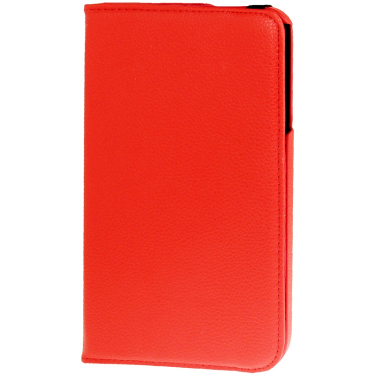 360 Degree Rotation Litchi Texture Leather Case with Holder for Galaxy Tab 3 (8.0) / T3110 / T3100 / T315(Red) by buy2fix