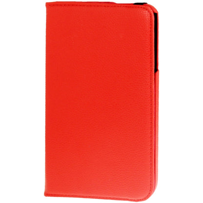 360 Degree Rotation Litchi Texture Leather Case with Holder for Galaxy Tab 3 (8.0) / T3110 / T3100 / T315(Red) by buy2fix