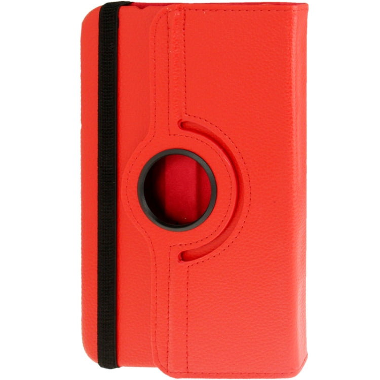 360 Degree Rotation Litchi Texture Leather Case with Holder for Galaxy Tab 3 (8.0) / T3110 / T3100 / T315(Red) by buy2fix
