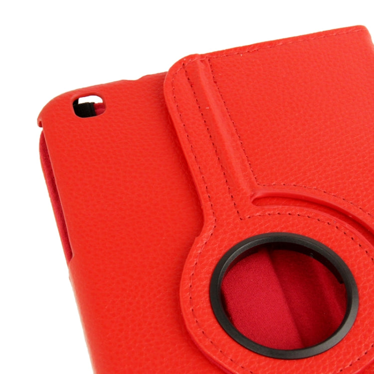 360 Degree Rotation Litchi Texture Leather Case with Holder for Galaxy Tab 3 (8.0) / T3110 / T3100 / T315(Red) by buy2fix