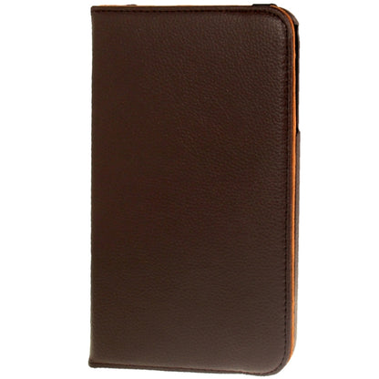 360 Degree Rotation Litchi Texture Leather Case with Holder for Galaxy Tab 3 (8.0) / T3110 / T3100 / T315(Brown) by buy2fix