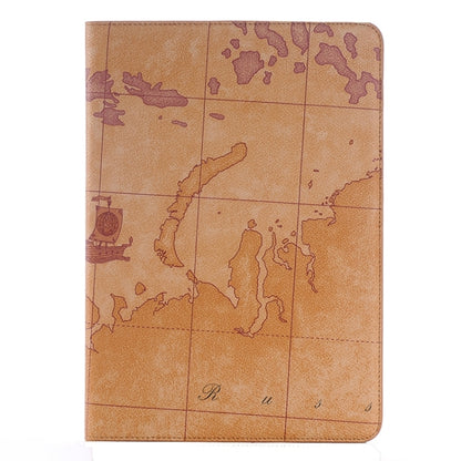 Map Pattern Leather Case with Holder & Card slots & Wallet for Galaxy Tab A 9.7 4G LTE / T555, Random Pattern Delivery by buy2fix