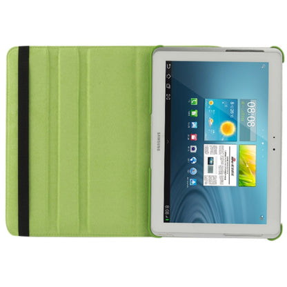 360 Degree Rotatable Litchi Texture Leather Case with Holder for Galaxy Tab 2 (10.1) / P5100(Green) by buy2fix