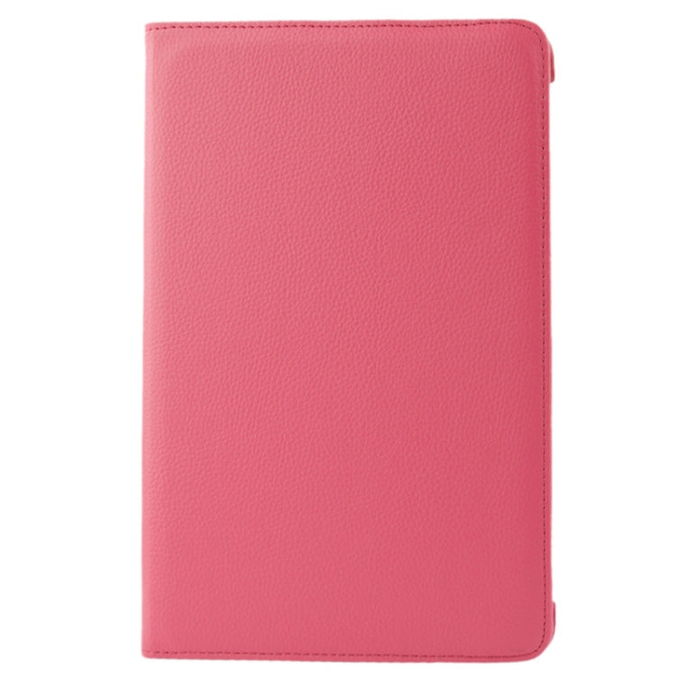 360 Degree Rotatable Litchi Texture Leather Case with Holder for Galaxy Tab 2 (10.1) / P5100(Magenta) by buy2fix