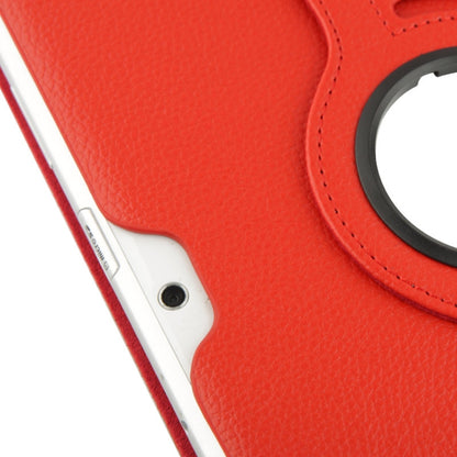 360 Degree Rotatable Litchi Texture Leather Case with Holder for Galaxy Tab 2 (10.1) / P5100(Red) by buy2fix