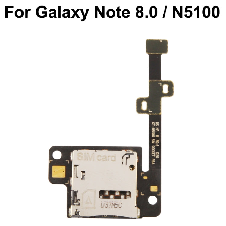 For Galaxy Note 8.0 / N5100 High Quality Card Flex Cable - Flex Cable by buy2fix | Online Shopping UK | buy2fix