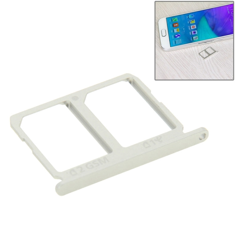 For Galaxy S6 2 SIM Card Tray (Silver) - Card Tray by buy2fix | Online Shopping UK | buy2fix