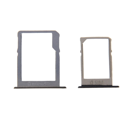 For Galaxy A3 / A300 & A5 / A500 & A7 / A700 SIM Card Tray & Micro SD Card Tray (Black) - Card Tray by buy2fix | Online Shopping UK | buy2fix