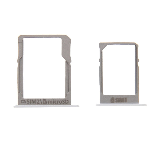 For Galaxy A3 / A300 & A5 / A500 & A7 / A700 SIM Card Tray & Micro SD Card Tray  (White) - Card Tray by buy2fix | Online Shopping UK | buy2fix