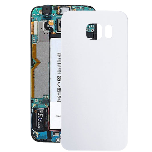 For Galaxy S6 Edge / G925 Battery Back Cover (White) - Back Cover by buy2fix | Online Shopping UK | buy2fix