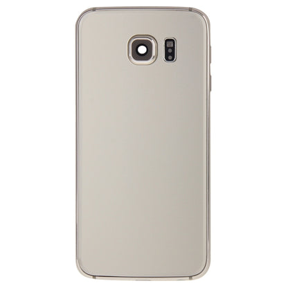 For Galaxy S6 Edge / G925 Full Housing Cover (Front Housing LCD Frame Bezel Plate + Back Plate Housing Camera Lens Panel + Battery Back Cover ) (Gold) - Frame Bezel Plate by buy2fix | Online Shopping UK | buy2fix