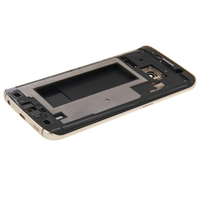 For Galaxy S6 Edge / G925 Full Housing Cover (Front Housing LCD Frame Bezel Plate + Back Plate Housing Camera Lens Panel + Battery Back Cover ) (Gold) - Frame Bezel Plate by buy2fix | Online Shopping UK | buy2fix