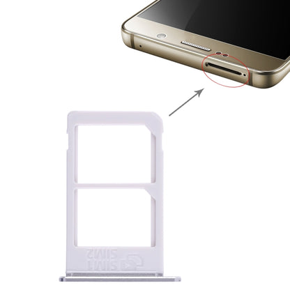 For Galaxy Note 5 / N920 Double SIM Card Tray(Silver) - Card Tray by buy2fix | Online Shopping UK | buy2fix