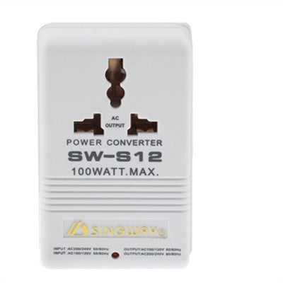 US Plug Adapter,100W Power Converter AC117V to AC230V(White) - Plug Adaptor by buy2fix | Online Shopping UK | buy2fix