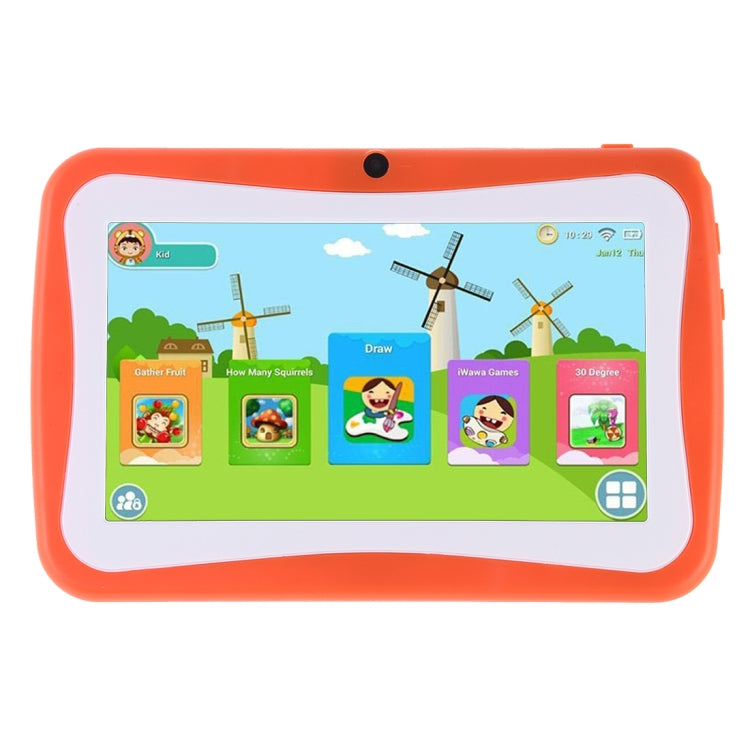 Kids Education Tablet PC, 7.0 inch, 1GB+8GB, Android 4.4.2 Allwinner A33 Quad Core 1.3GHz, WiFi, TF Card up to 32GB, Dual Camera(Orange) -  by buy2fix | Online Shopping UK | buy2fix