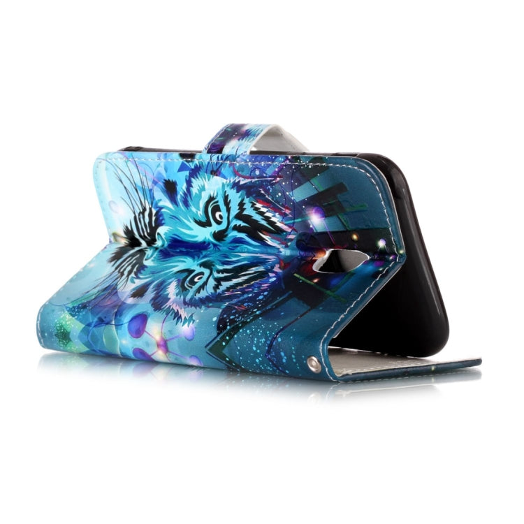 For Galaxy J5 (2017) (EU Version) Gloss Oil Embossed Wolf Pattern Horizontal Flip Leather Case with Holder & Card Slots & Wallet & Photo Frame by buy2fix