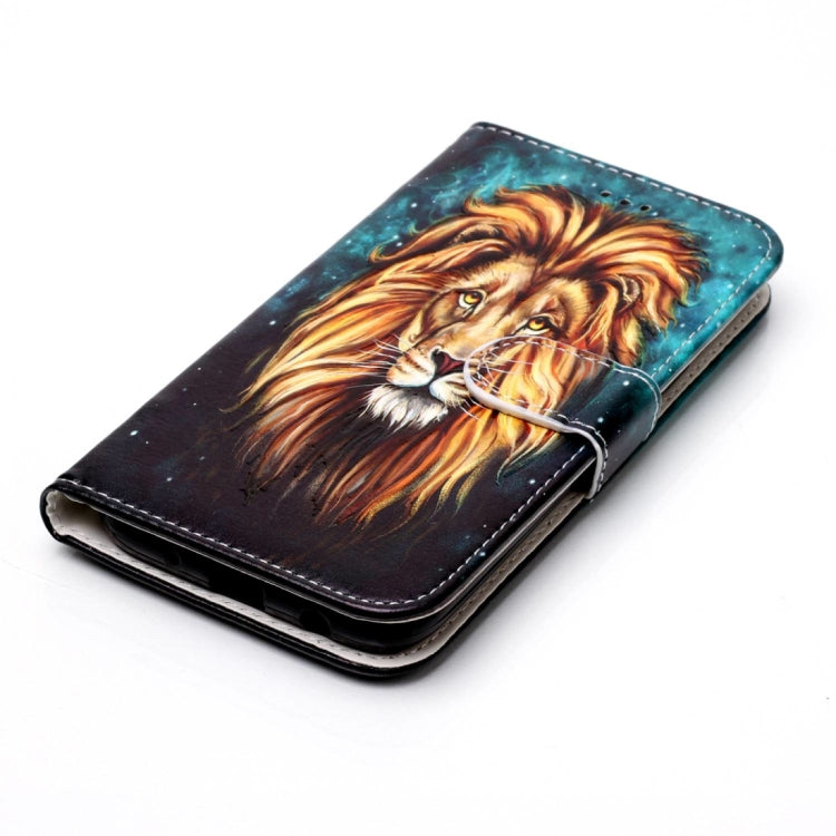 For Galaxy J5 (2017) (EU Version) Gloss Oil Embossed Lion Pattern Horizontal Flip Leather Case with Holder & Card Slots & Wallet & Photo Frame by buy2fix