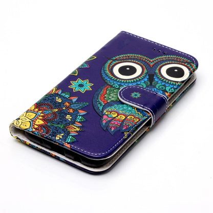 For Galaxy J5 (2017) (EU Version) Gloss Oil Embossed Ethnic Style Owl Pattern Horizontal Flip Leather Case with Holder & Card Slots & Wallet & Photo Frame by buy2fix