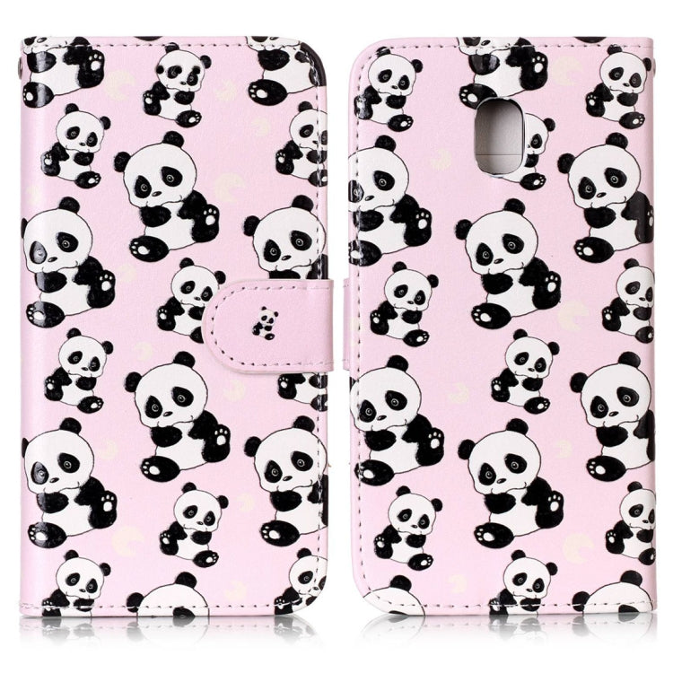 For Galaxy J5 (2017) (EU Version) Gloss Oil Embossed Panda Pattern Horizontal Flip Leather Case with Holder & Card Slots & Wallet & Photo Frame by buy2fix