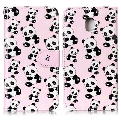 For Galaxy J5 (2017) (EU Version) Gloss Oil Embossed Panda Pattern Horizontal Flip Leather Case with Holder & Card Slots & Wallet & Photo Frame by buy2fix