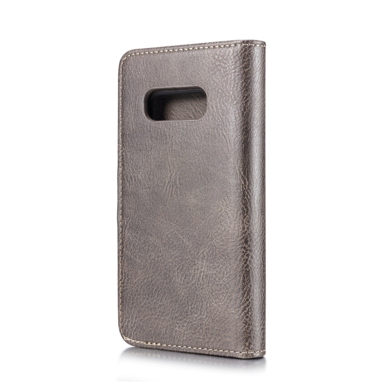 DG.MING Crazy Horse Texture Flip Detachable Magnetic Leather Case for Samsung Galaxy S10 E, with Holder & Card Slots & Wallet(Grey) - Galaxy Phone Cases by DG.MING | Online Shopping UK | buy2fix