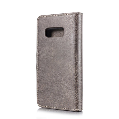 DG.MING Crazy Horse Texture Flip Detachable Magnetic Leather Case for Samsung Galaxy S10 E, with Holder & Card Slots & Wallet(Grey) - Galaxy Phone Cases by DG.MING | Online Shopping UK | buy2fix