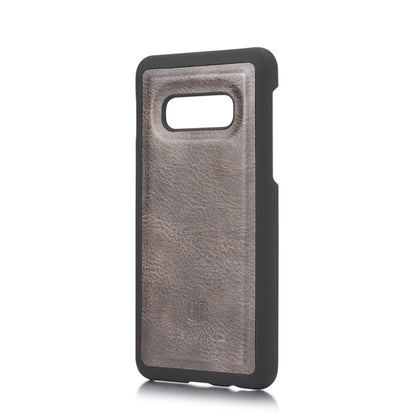 DG.MING Crazy Horse Texture Flip Detachable Magnetic Leather Case for Samsung Galaxy S10 E, with Holder & Card Slots & Wallet(Grey) - Galaxy Phone Cases by DG.MING | Online Shopping UK | buy2fix