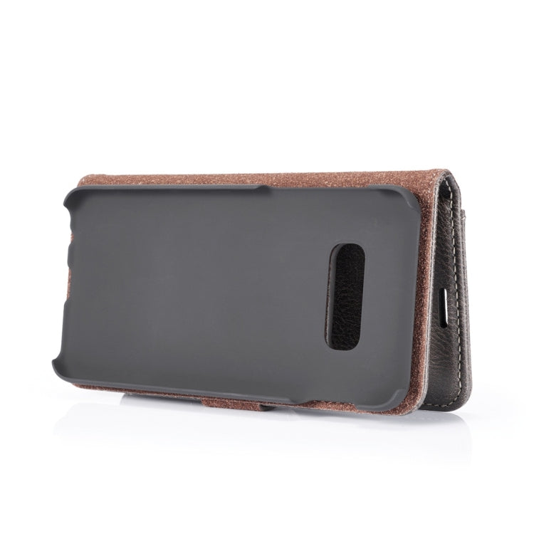 DG.MING Crazy Horse Texture Flip Detachable Magnetic Leather Case for Samsung Galaxy S10 E, with Holder & Card Slots & Wallet(Grey) - Galaxy Phone Cases by DG.MING | Online Shopping UK | buy2fix