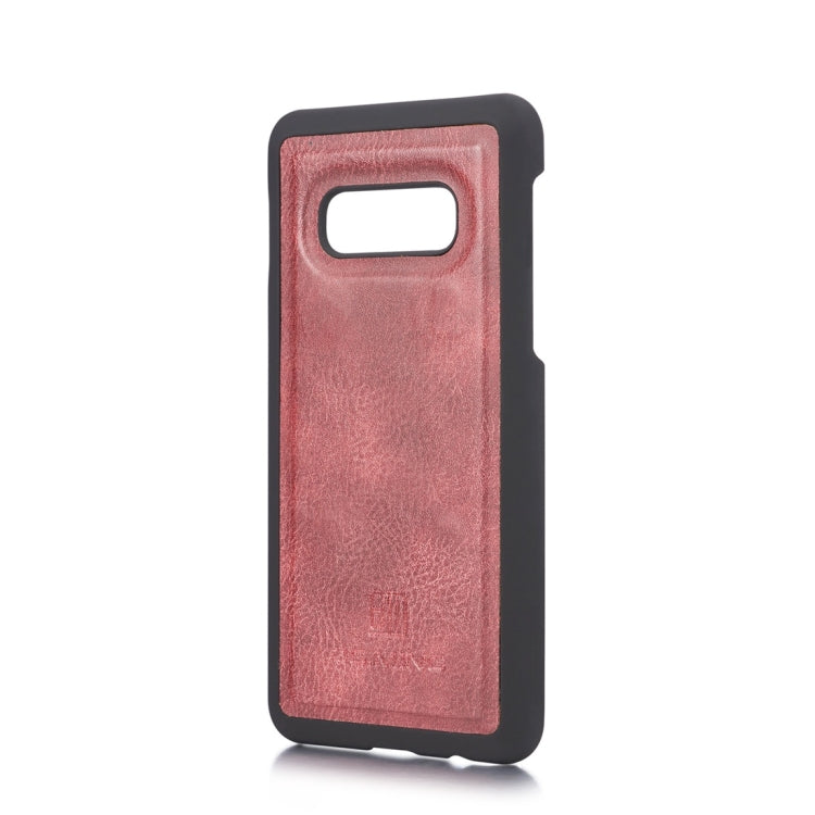 DG.MING Crazy Horse Texture Flip Detachable Magnetic Leather Case for Samsung Galaxy S10 E, with Holder & Card Slots & Wallet(Red) - Galaxy Phone Cases by DG.MING | Online Shopping UK | buy2fix