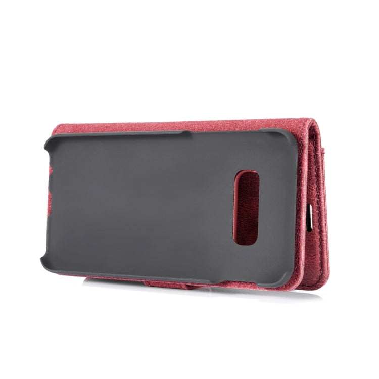 DG.MING Crazy Horse Texture Flip Detachable Magnetic Leather Case for Samsung Galaxy S10 E, with Holder & Card Slots & Wallet(Red) - Galaxy Phone Cases by DG.MING | Online Shopping UK | buy2fix