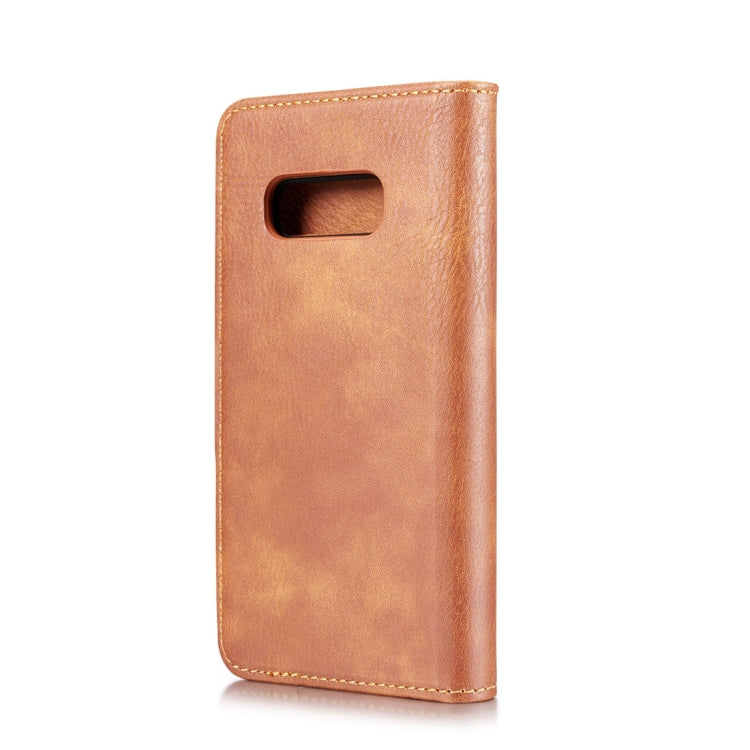 DG.MING Crazy Horse Texture Flip Detachable Magnetic Leather Case for Samsung Galaxy S10 E, with Holder & Card Slots & Wallet(Brown) - Galaxy Phone Cases by DG.MING | Online Shopping UK | buy2fix
