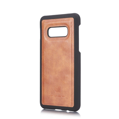 DG.MING Crazy Horse Texture Flip Detachable Magnetic Leather Case for Samsung Galaxy S10 E, with Holder & Card Slots & Wallet(Brown) - Galaxy Phone Cases by DG.MING | Online Shopping UK | buy2fix
