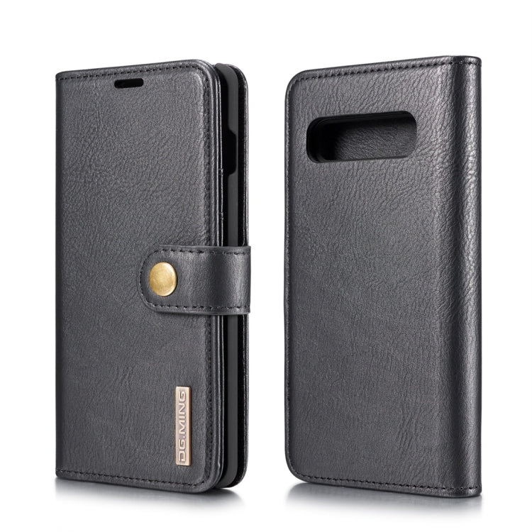 DG.MING Crazy Horse Texture Flip Detachable Magnetic Leather Case for Samsung Galaxy S10 Plus, with Holder & Card Slots & Wallet(Black) - Galaxy Phone Cases by DG.MING | Online Shopping UK | buy2fix