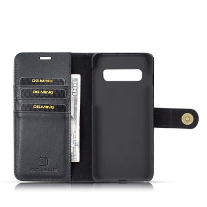 DG.MING Crazy Horse Texture Flip Detachable Magnetic Leather Case for Samsung Galaxy S10 Plus, with Holder & Card Slots & Wallet(Black) - Galaxy Phone Cases by DG.MING | Online Shopping UK | buy2fix