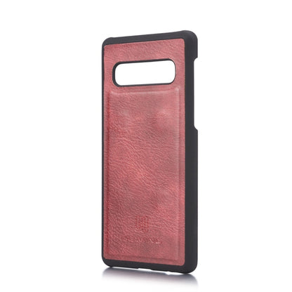 DG.MING Crazy Horse Texture Flip Detachable Magnetic Leather Case for Samsung Galaxy S10 Plus, with Holder & Card Slots & Wallet(Red) - Galaxy Phone Cases by DG.MING | Online Shopping UK | buy2fix