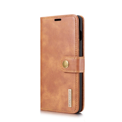 DG.MING Crazy Horse Texture Flip Detachable Magnetic Leather Case for Samsung Galaxy S10 Plus, with Holder & Card Slots & Wallet(Brown) - Galaxy Phone Cases by DG.MING | Online Shopping UK | buy2fix
