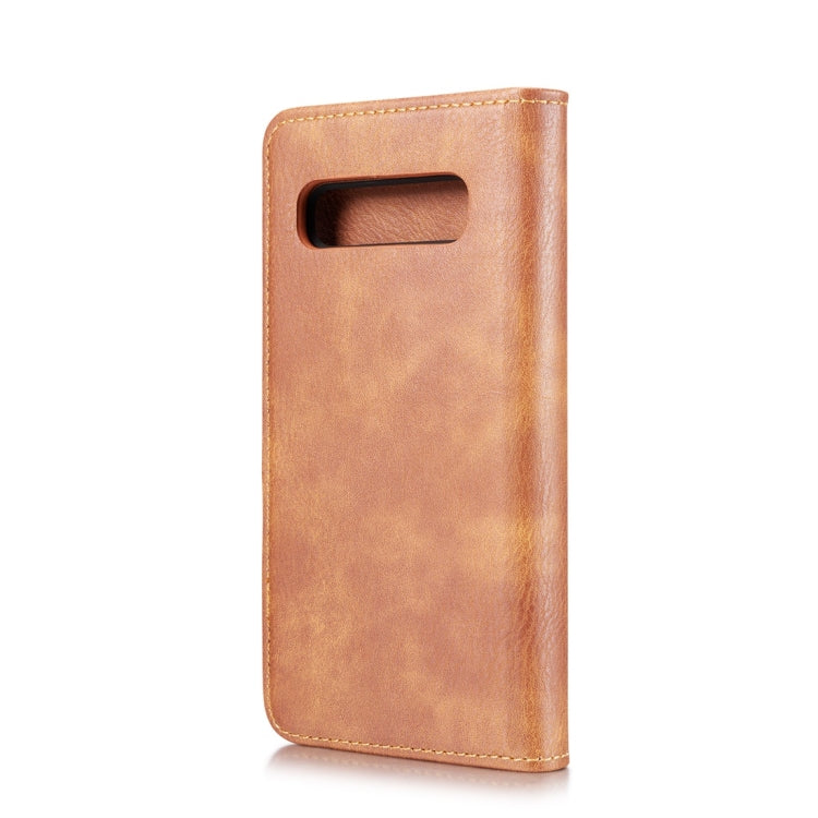 DG.MING Crazy Horse Texture Flip Detachable Magnetic Leather Case for Samsung Galaxy S10 Plus, with Holder & Card Slots & Wallet(Brown) - Galaxy Phone Cases by DG.MING | Online Shopping UK | buy2fix