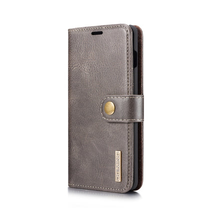 DG.MING Crazy Horse Texture Flip Detachable Magnetic Leather Case for Samsung Galaxy S10, with Holder & Card Slots & Wallet(Grey) - Galaxy Phone Cases by DG.MING | Online Shopping UK | buy2fix