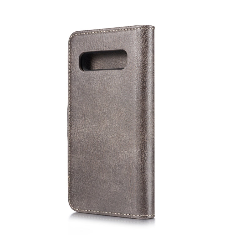 DG.MING Crazy Horse Texture Flip Detachable Magnetic Leather Case for Samsung Galaxy S10, with Holder & Card Slots & Wallet(Grey) - Galaxy Phone Cases by DG.MING | Online Shopping UK | buy2fix