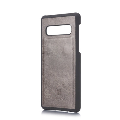 DG.MING Crazy Horse Texture Flip Detachable Magnetic Leather Case for Samsung Galaxy S10, with Holder & Card Slots & Wallet(Grey) - Galaxy Phone Cases by DG.MING | Online Shopping UK | buy2fix