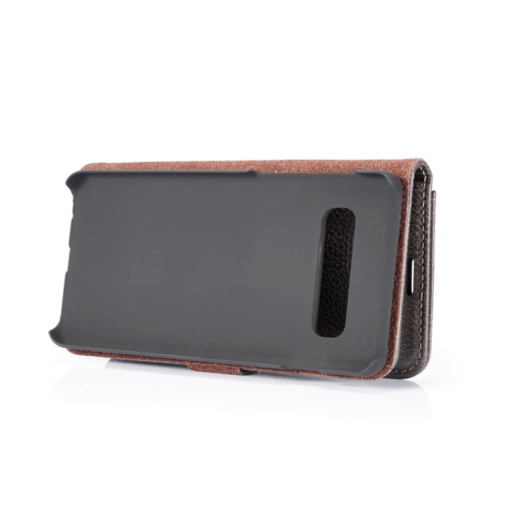 DG.MING Crazy Horse Texture Flip Detachable Magnetic Leather Case for Samsung Galaxy S10, with Holder & Card Slots & Wallet(Grey) - Galaxy Phone Cases by DG.MING | Online Shopping UK | buy2fix