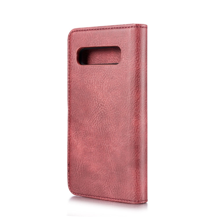 DG.MING Crazy Horse Texture Flip Detachable Magnetic Leather Case for Samsung Galaxy S10, with Holder & Card Slots & Wallet(Red) - Galaxy Phone Cases by DG.MING | Online Shopping UK | buy2fix