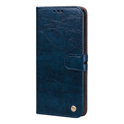 For Galaxy S9 Plus Oil Wax Texture Horizontal Flip Leather Case with Holder & Card Slots & Wallet(Blue) by buy2fix