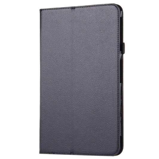 For Galaxy Tab A 10.1 / T580 Litchi Texture Magnetic Horizontal Flip Leather Case with Holder & Sleep / Wake-up Function(Black) by buy2fix