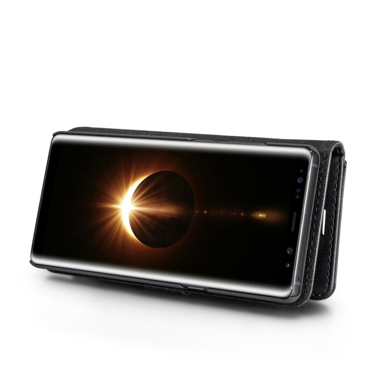 DG.MING for Galaxy Note 8 Crazy Horse Texture Horizontal Flip Detachable Magnetic Protective Case with Holder & Card Slots & Wallet (Black) - Galaxy Phone Cases by DG.MING | Online Shopping UK | buy2fix