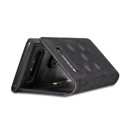 DG.MING for Galaxy Note 8 Crazy Horse Texture Horizontal Flip Detachable Magnetic Protective Case with Holder & Card Slots & Wallet (Black) - Galaxy Phone Cases by DG.MING | Online Shopping UK | buy2fix