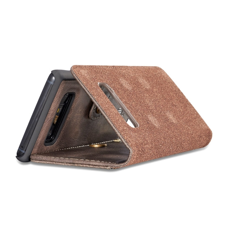 DG.MING for Galaxy Note 8 Crazy Horse Texture Horizontal Flip Detachable Magnetic Protective Case with Holder & Card Slots & Wallet (Grey) - Galaxy Phone Cases by DG.MING | Online Shopping UK | buy2fix
